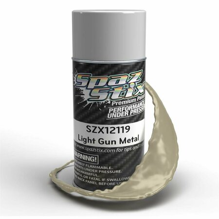 SPAZ STIX 3.5 oz Can Metal Aerosol Paint, Light Gun SZX12119